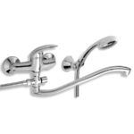 Vaňová paneláková batéria 100 mm METALIA 55, chróm