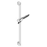 Kludi FIZZ Sprchový set 3S, 3 prúdy, chróm