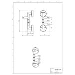 Trojháčik otočný METALIA 11, chróm