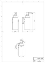 Dávkovač mydla kov METALIA 1, chróm