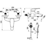 DEEP by JIKA Vaňová nástenná batéria
