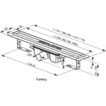 Odtokový žľab Runway 300