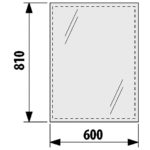 Zrkadlo 600 x 810 mm, JIKA Clear