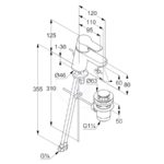 Umývadlová batéria s výpustom, chróm KLUDI - Pure&Easy ()
