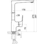 Drezová stojanková batéria TITANIA Nice