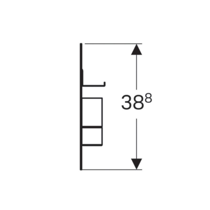 Magnetická tabuľa s úložnými boxmi: čierna/matná prášk. farba, láva/matná prášk. farba, 500.649.16.1