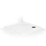 Štvorcová sprchovacia vanička 80x80 cm, ALOHA-M, biela