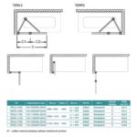 Vaňová zástena TZVL2 1000/1400 LH/ČS