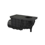 Univerzálny lapač strešných splavenín 300x155/110 mm bočný ČIERNÝ