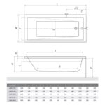 Vaňa KUBIC NEO 1800×800