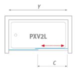 Vaňová zástena PXV2L 1800/1500 LH/ČS VAŇ. ZÁSTENA