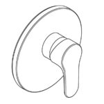 OBJEKTA podomietková sprchová jednopáková batéria