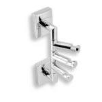 Trojháčik otočný METALIA 12, chróm