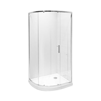 Asymetrický sprchovací kút, strieborný lesklý profil, 6 mm sklo, Tigo, JIKA, H2512110026661