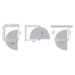 Sprchovacie dvere LLDO1 1000/1900, transp.