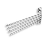 Štvorramenný držiak uterákov METALIA 12, chróm