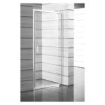 Sprchové dvere, pivotové, jednodílné, ľavé/pravé, biely profil, Lyra Plus, JIKA, H2543820006681