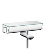 HG Ecostat Select Termostatická vaňová batéria na stenu s výtokom, chróm