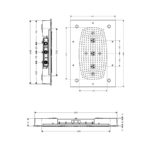 iClub Horná sprcha s osvetlením