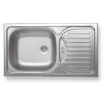 Drez 43,5x76 s odkvapom a prepadom - nerez