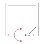 Sprchové dvere TDN1 1100/2000 S/ČS