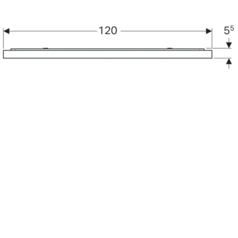 Osvetlené zrkadlo Geberit Xeno2 s priamym a nepriamym osvetlením: B=120cm, H=71cm, 500.519.00.1