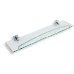 Polička so zábradlím METALIA 12, chróm