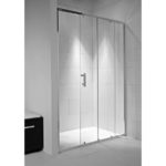 Sprchové dvere 100 x 195 cm, strieborný profil, ľavo/pravé, Cubito pure, JIKA, H2422430026661