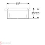 Oválna vaňa Geberit Bambini: B=51.5cm, Alpská biela