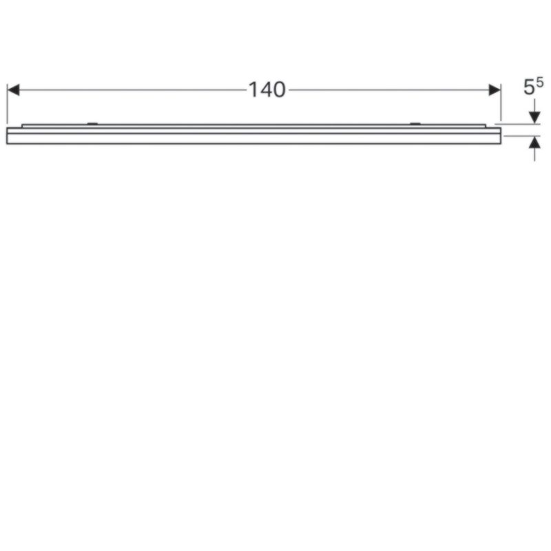 Osvetlené zrkadlo Geberit Xeno2 s priamym a nepriamym osvetlením: B=140cm, H=71cm, 500.203.00.1