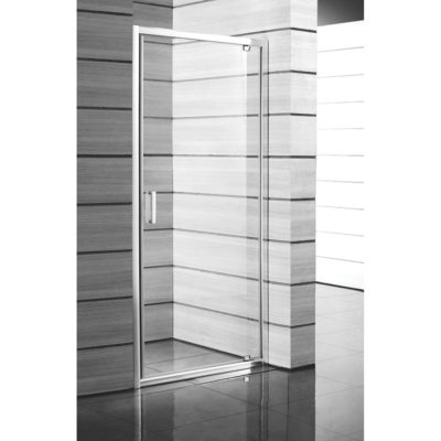 Sprchové dvere, pivotové, jednodielne, ľavé/pravé, biely profil, Lyra Plus, JIKA, H2543810006681