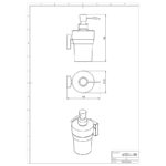 Dávkovač mydla METALIA 12, chróm