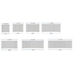 Dizajnový radiátor horizontálny CEZAR AF2, 450 x 800, 690W