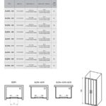 BLDP4-200 Sprchové dvere do niky biele + transparent