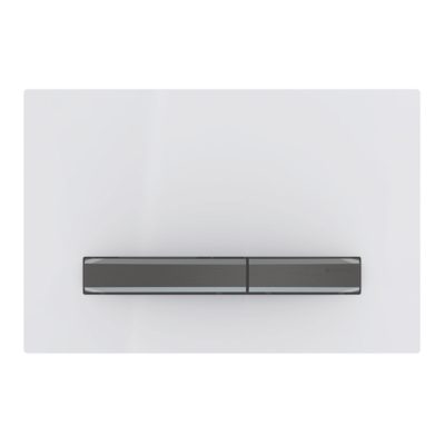 Ovládacie tlačidlo Geberit Sigma50, pre dvojité splach., čierny chróm, biela