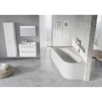 Vaňa CHROME 160x105 L snowwhite