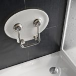 Sprchové sedadlo RAVAK OVO-P II, Clear/Antikoro