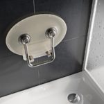 Sprchové sedadlo RAVAK OVO-P II, Clear/Antikoro