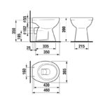 Samostatne stojaca WC, Zeta, JIKA