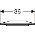 WC sedadlo Geberit Selnova Comfort, bezbar., bez aut. zatvárania, biela