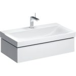 Skrinka pod umývadlo Geberit Xeno2, s 1 zásuvkou, biela/vysoký lesk