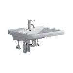 Umývadlo s otvorom pre batériu Renova Nr. 1 Comfort , s prepadom 600 x 525 mm