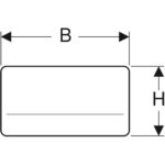 Krycia doska Geberit Twinline, priskrutkovateľná: Brúsené