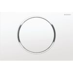 Ovládacie tlačidlo Geberit Sigma10, pre Štart - Stop splach.: biele, pochróm.