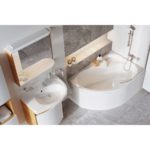 Vaňa ROSA I 140x105 ľavá snowwhite