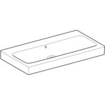 Umývadlo Geberit iCon: B=90cm, T=48.5cm, biela / KeraTect