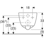 Závesné WC s hlbokým splachovaním Geberit iCon, uzavretý tvar, Rimfree: T=53cm, biela