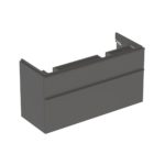 Skrinka Geberit Smyle Square pod dvojumývadlo, s 2 zásuvkami, láva/láva/matná