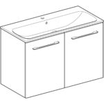 Súprava nábyt. umýv. Selnova Square, so skrinkou pod umýv., orech hickory / Melamín