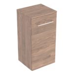 Bočná skrinka Selnova Square s 1 dvierkami, orech hickory/Melamín s drev. štrukt.